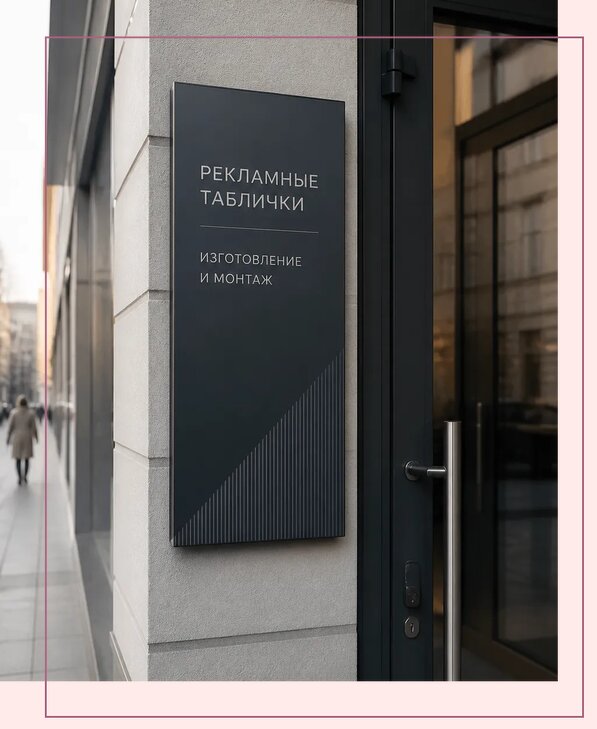 Рекламные таблички в Южном-Сахалинске по цене от 4649 р. | Аванза-Южн