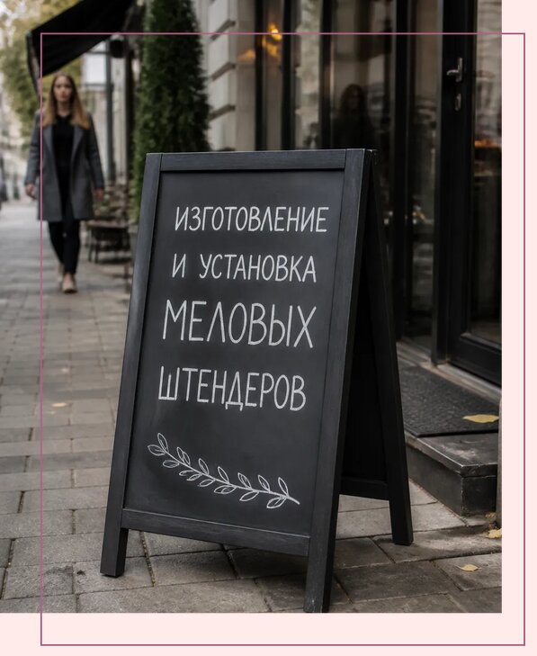 Меловые штендеры в Южном-Сахалинске по цене от 6715 р. | Аванза-Южн
